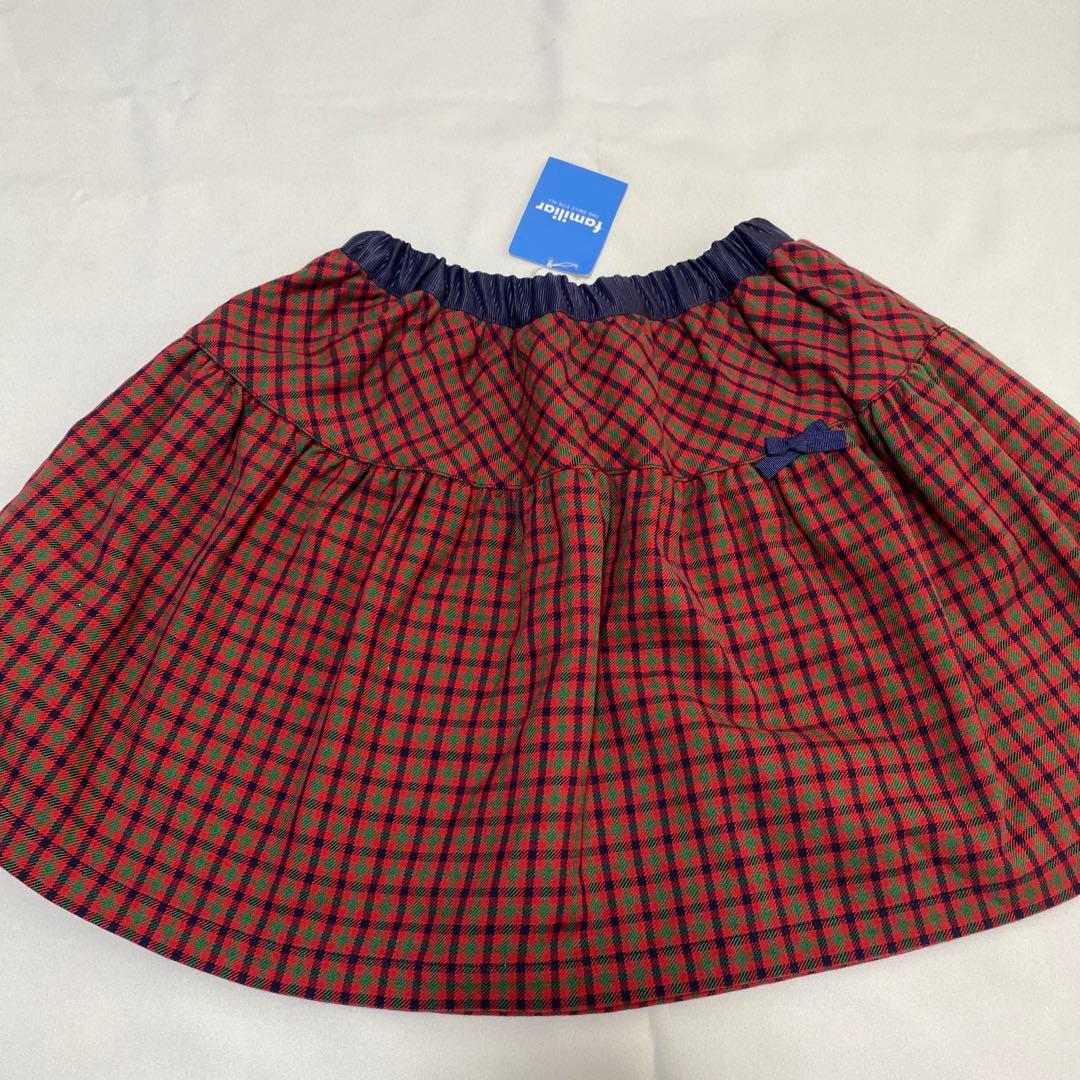 チェック柄スカート 130サイズ　familiar