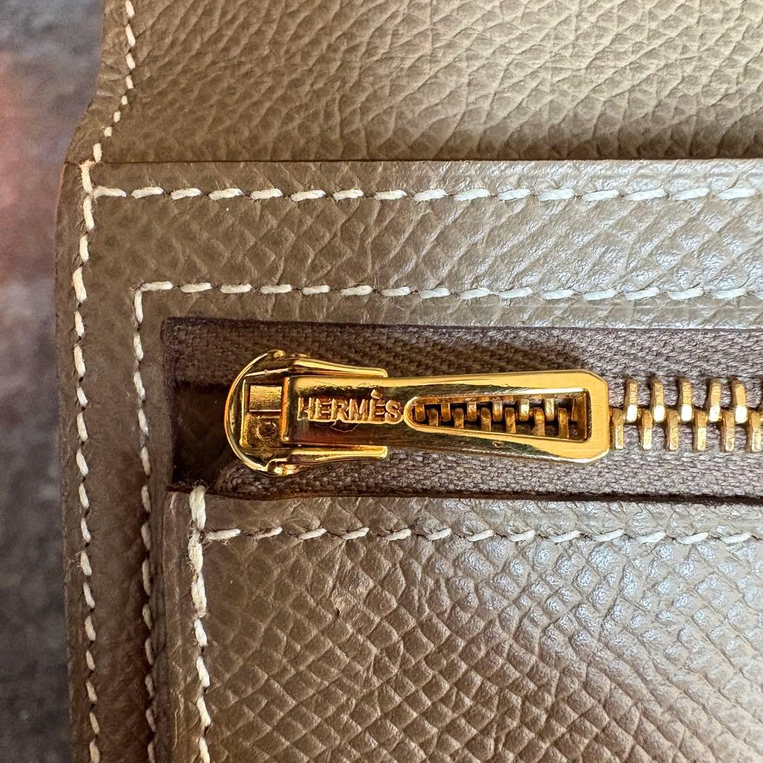 HERMES ベアン 二つ折り財布 箱付き