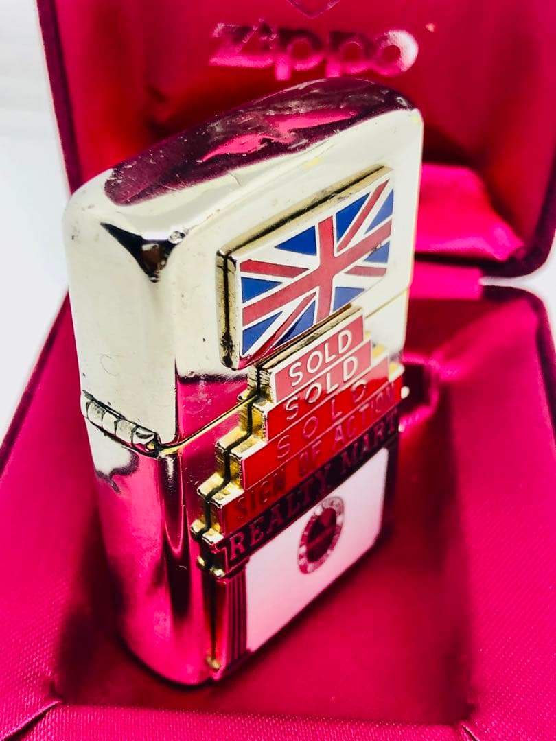 ダブルデッカー＊ビートルズの英国旗ユニオンジャック＊ビンテージ80sエナメル七宝