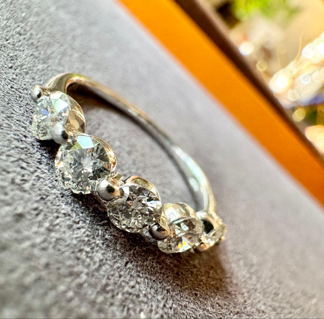 照り輝き◎！豪華1.00ct◆pt900*13号*ダイヤモンドリング*プラチナ