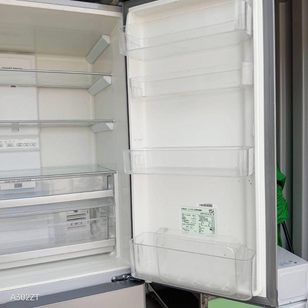 送料設置無料　アクア　自動製氷機能付き大型冷蔵庫　512L