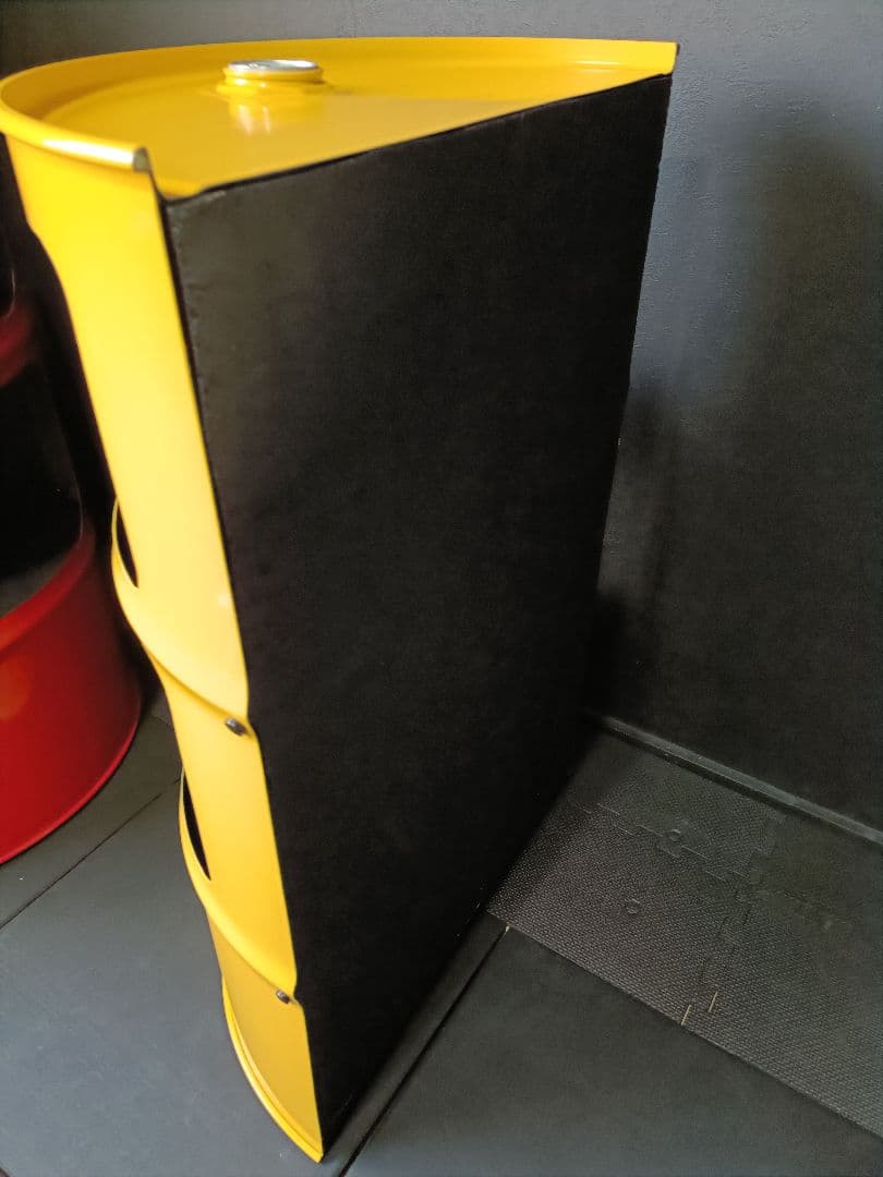 200㍑ドラム缶RemakeアートBOX(イエロー)