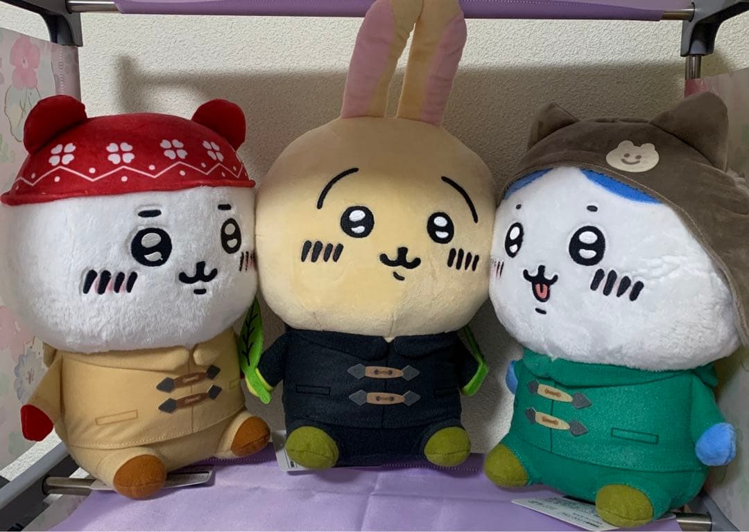 ちいかわ トレバ限定 冬なスタイル ぬいぐるみ ハチワレ うさぎ 3種セット