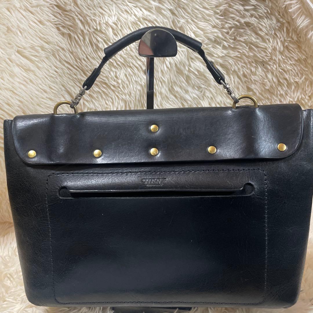 【希少】HERZ ヘルツ ナレッジバッグ　ビジネスバッグ　オールレザー