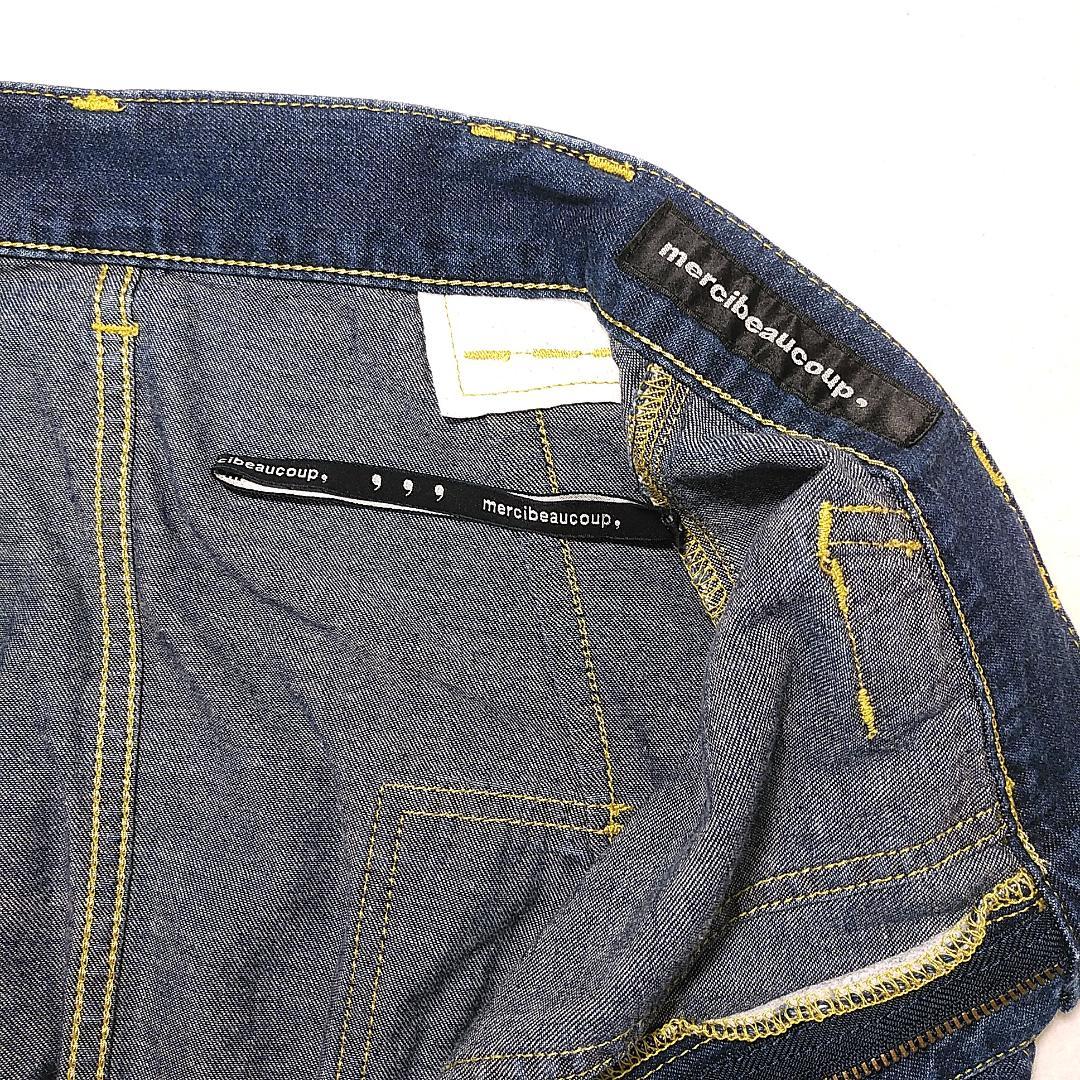 美品 リー Lee メルシーボークー コラボ　サルエルデニム サロペット W70