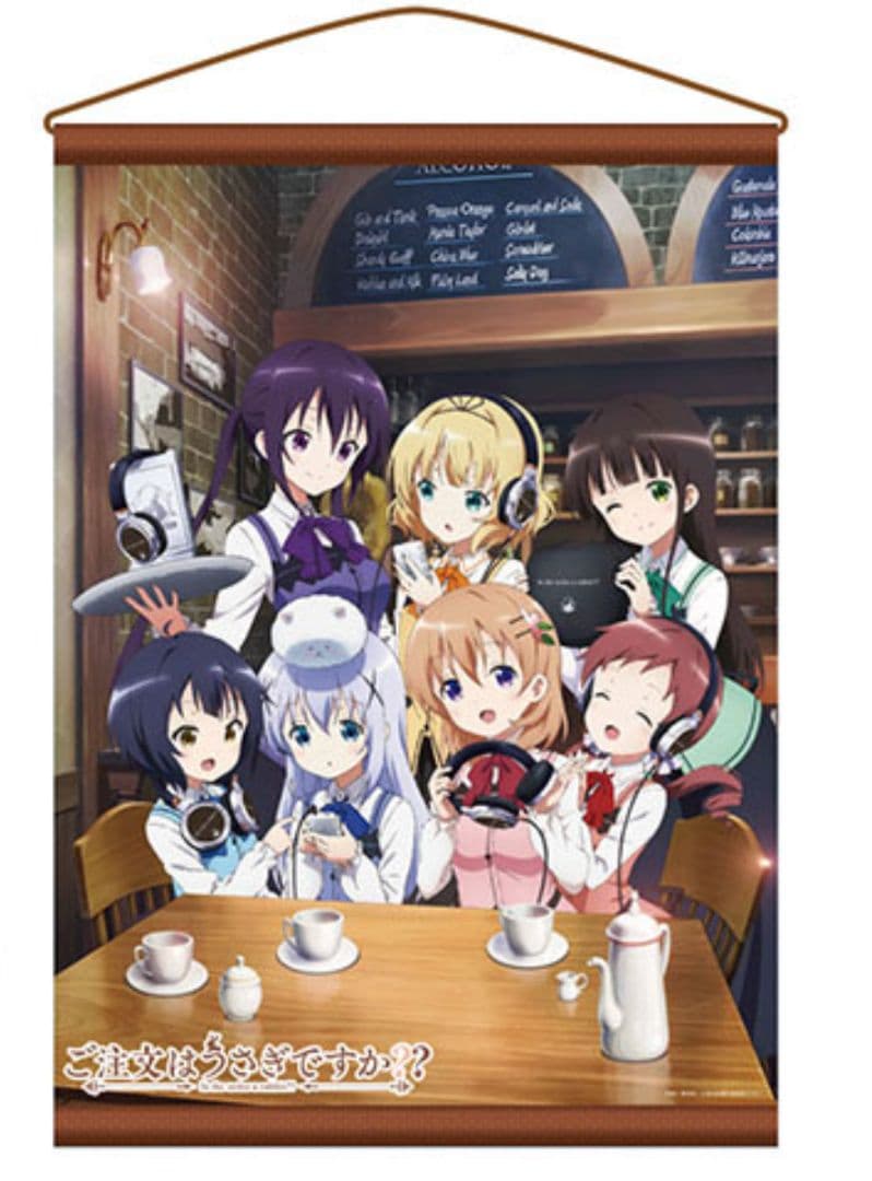 ご注文はうさぎですか?　Pioneerコラボヘッドフォン付属B2タペストリー