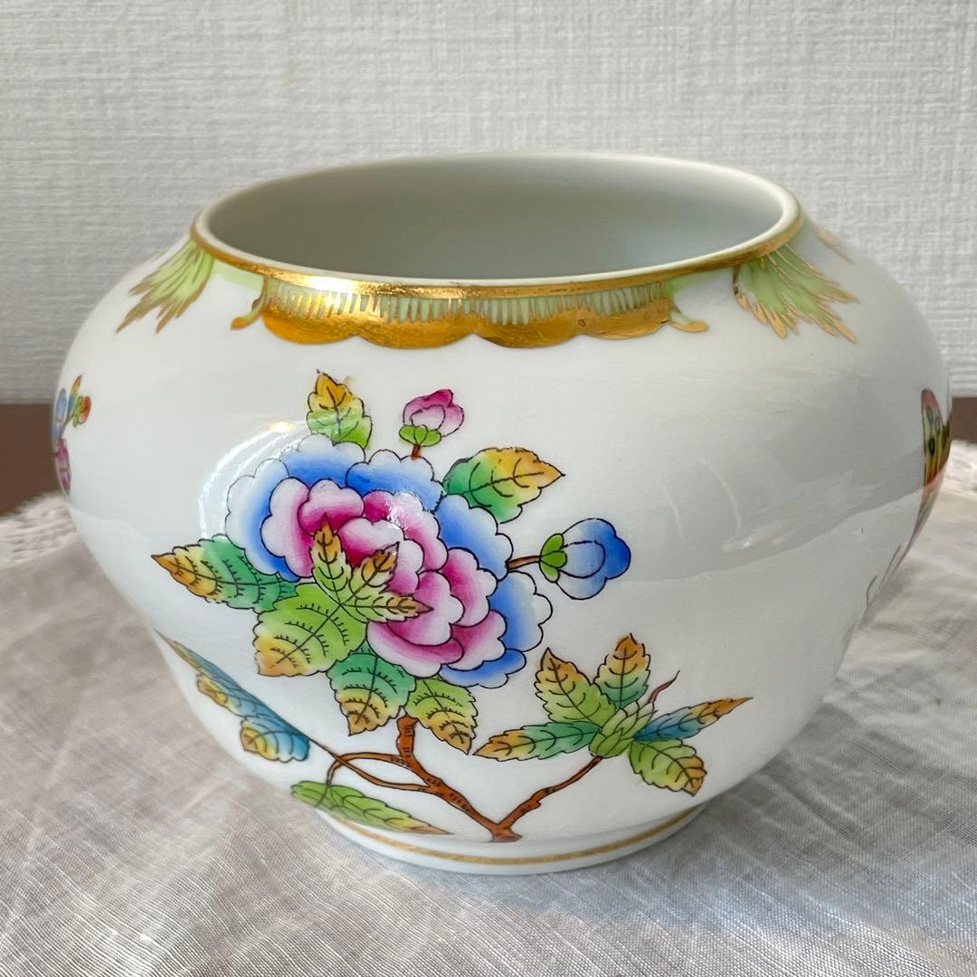 【レア】開窯125周年　ヘレンド　ボンボニエ―ル　ヴィクトリア　ブーケ