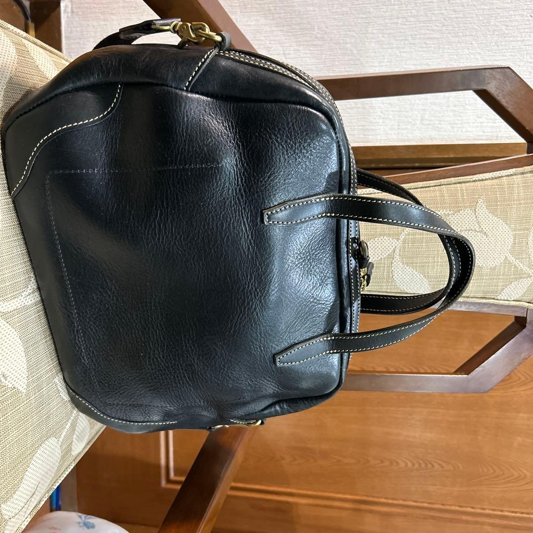 美品　PORCO ROSSO フロントポケットタウンボストンバッグS