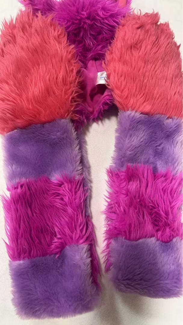 ディズニー　チャシャ猫　ファンキャップマフラー