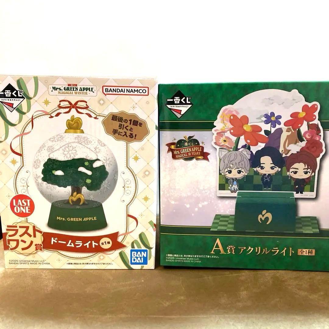 新品 ミセスグリーンアップル ドームライト ローソン 1番くじ ラストワン賞