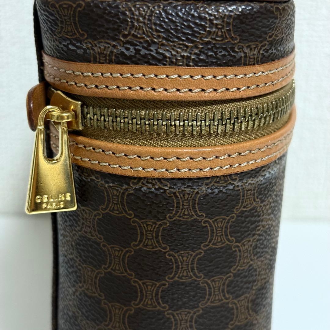 CELINE セリーヌ マカダム柄 バニティバッグ
