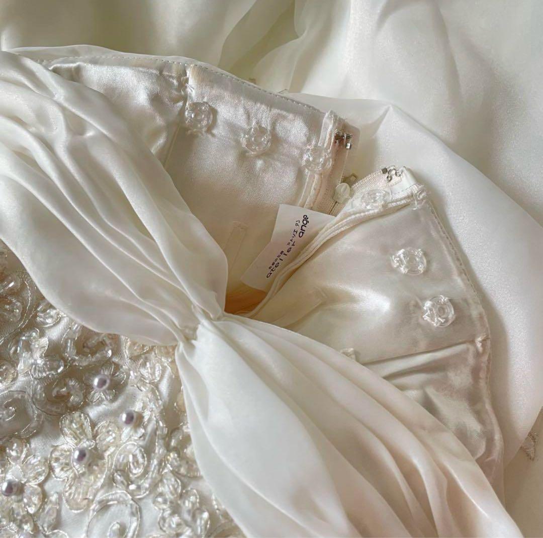 ウェディングドレス　取り外し可能ロールカラー付き　フルオーダー　着用1日限り