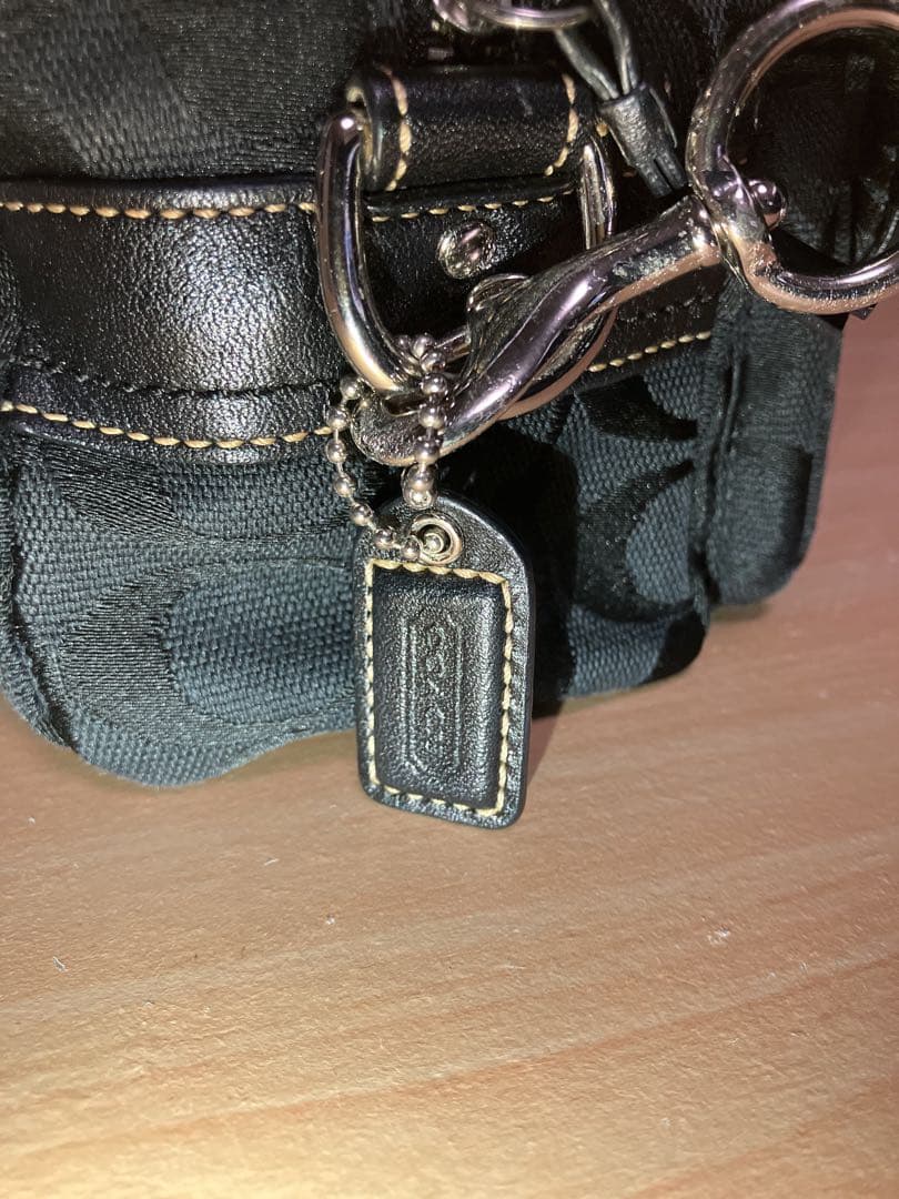 COACH コーチ シグネチャー ターンロック アクセサリーポーチ