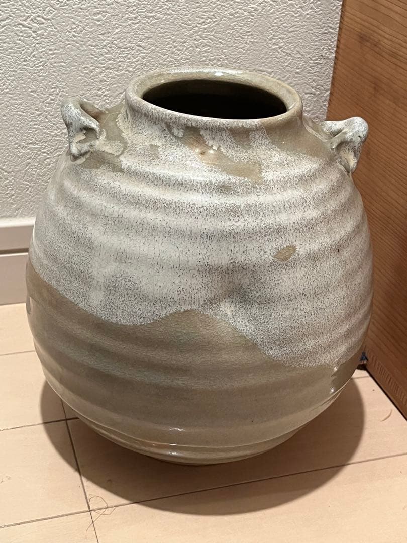 七代  岡田仙舟  萩焼　花瓶