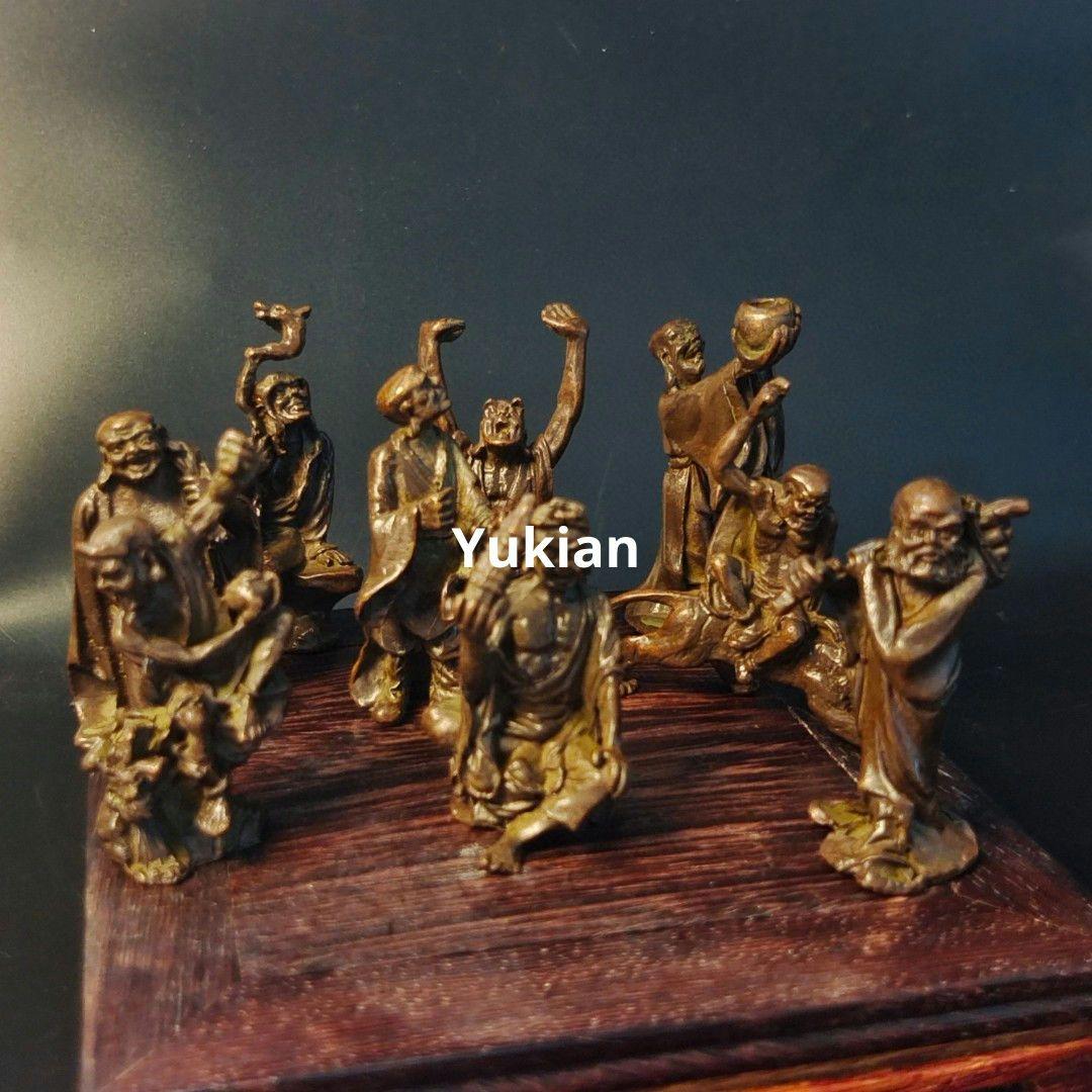銅製 十八羅漢家 装飾 茶道具 香道具 装飾品 工芸品 美術品