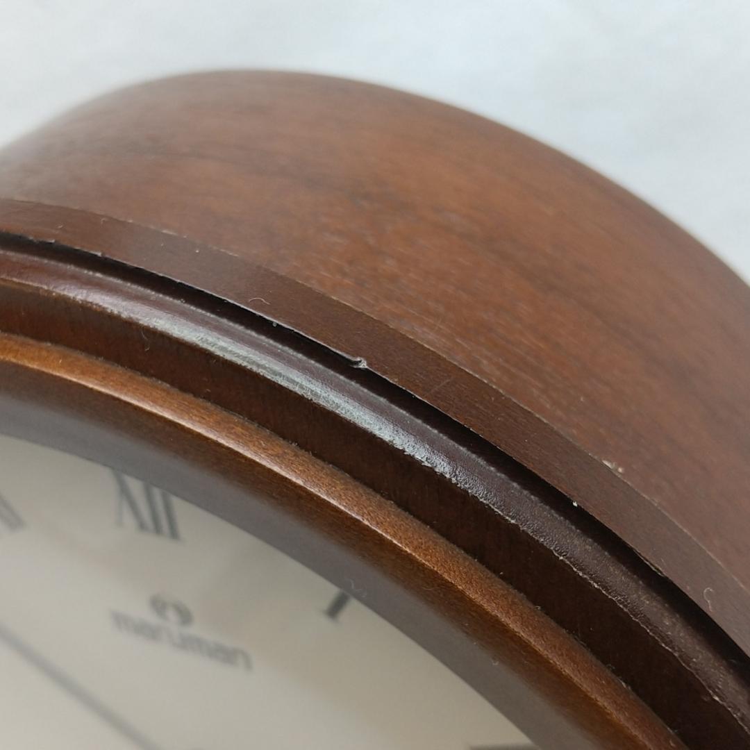 マルマン ユンハンス 電波置時計 木製 ヴィンテージ レア 動作確認済み