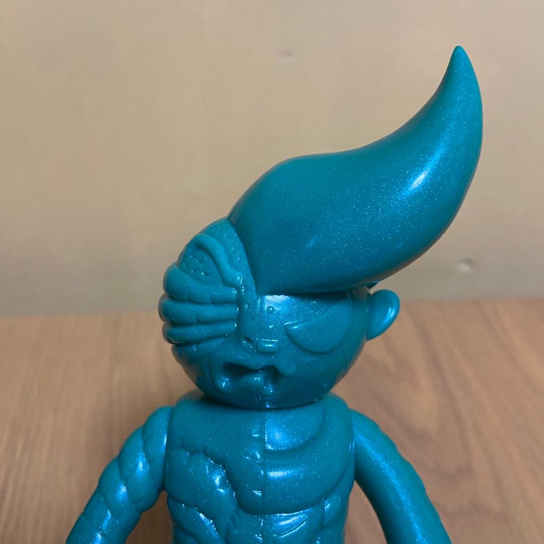 リアルへッド マッドバーバリアンズ 緑ラメ成型 未塗装 ソフビ 5416