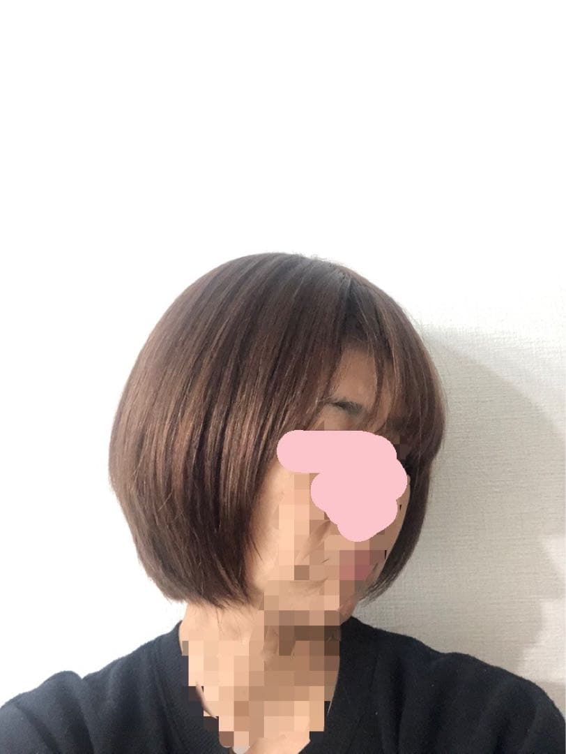 人毛100% ショートボブ ブラウン 未使用