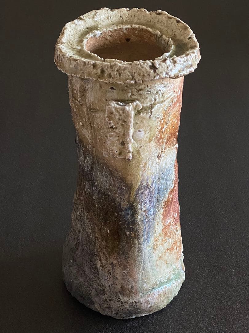 信楽焼　花瓶　花器　花入　井村侊生　N12