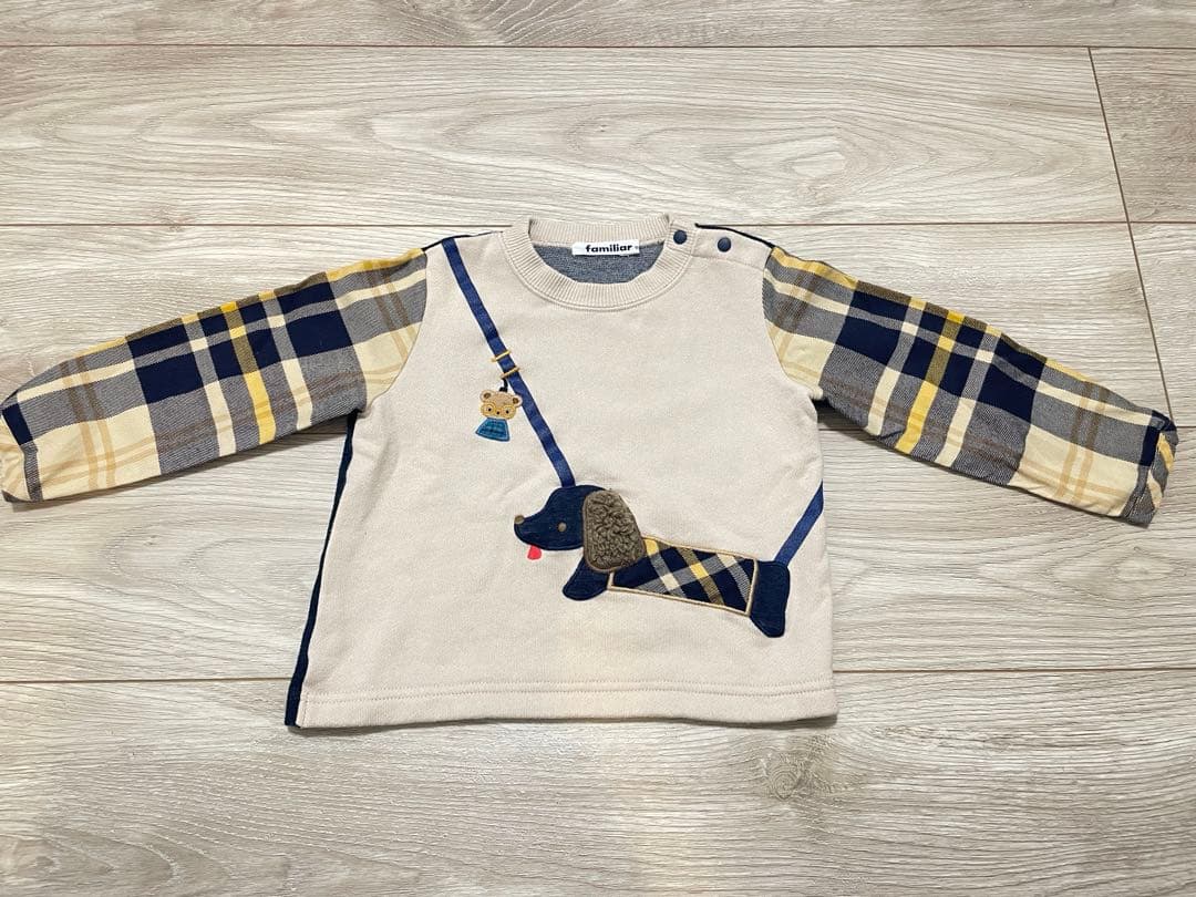 familiar トレーナー　薄手　現行品　90