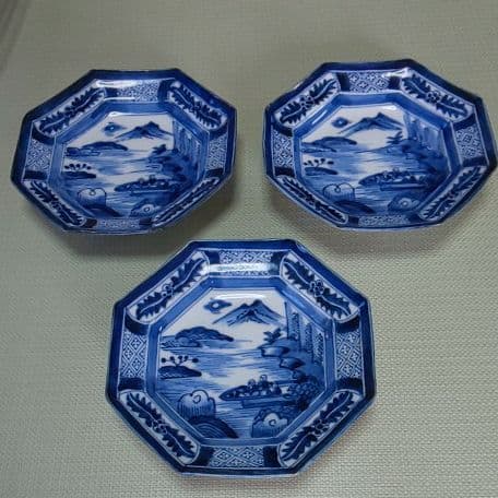 I 51            古伊万里       八角皿   3枚