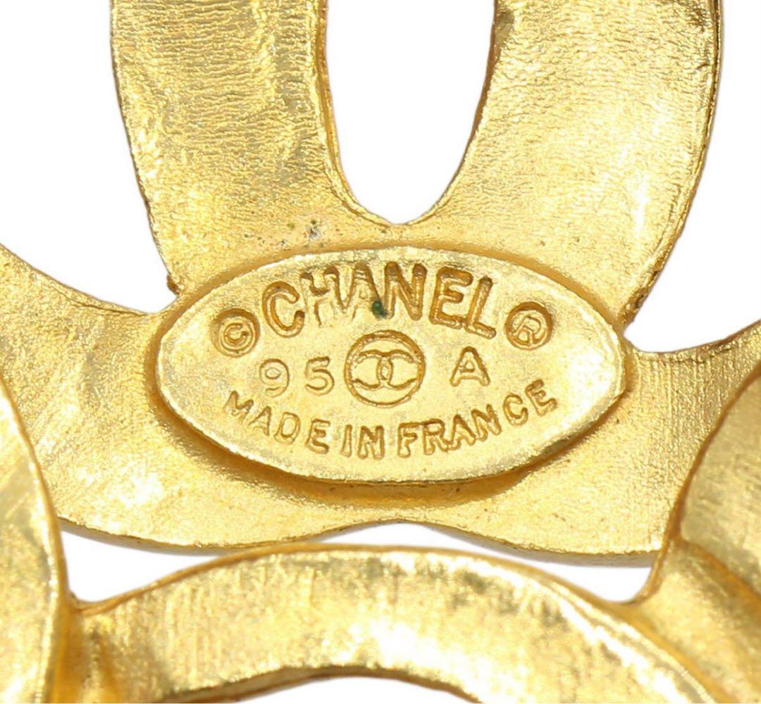 R2539 美品 シャネル ココマーク フラワーモチーフ ブローチ