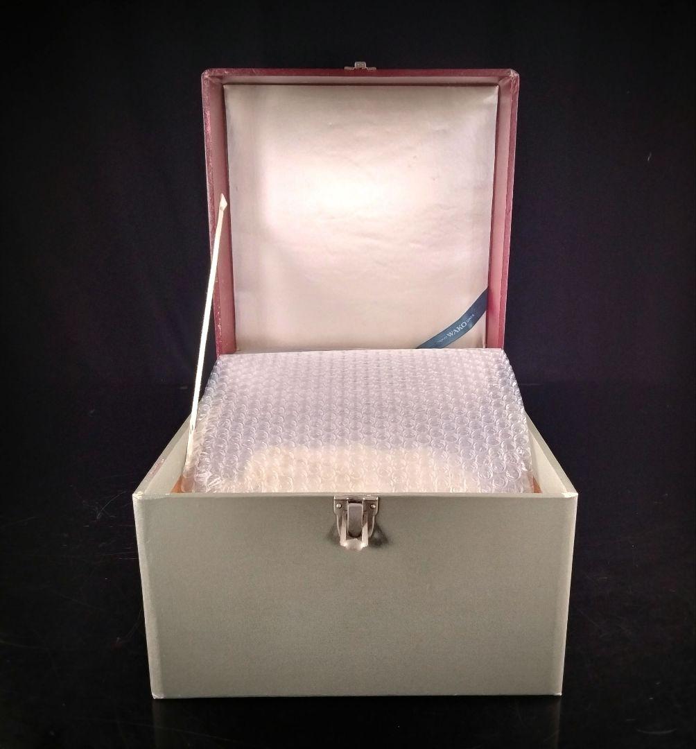 Ｐ331 ルネ・ラリック クリスタル フロストガラス 花弁 器 箱付