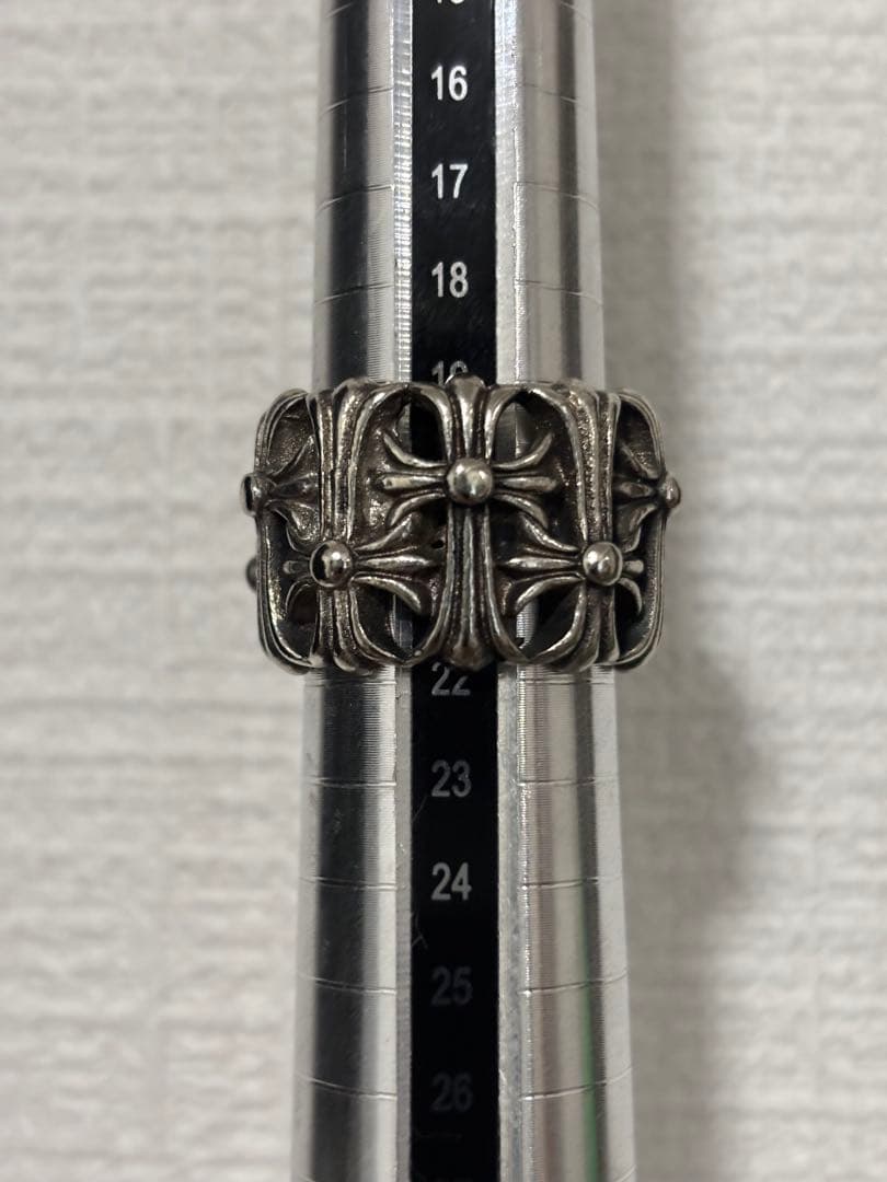 セメタリークロスリング　シルバー925　21号程度