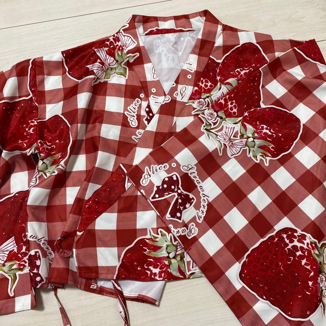 ToAlice いちご姫 浴衣5点セット 赤　Sサイズ