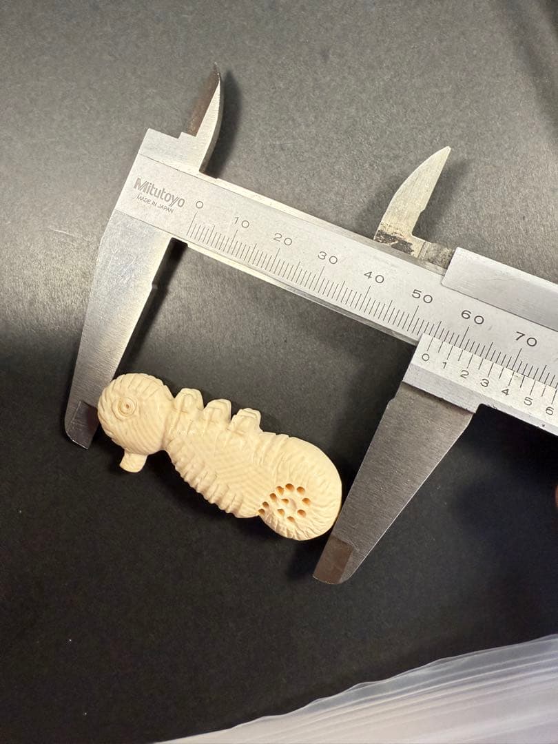 天然素材 牙 マンモス 重さ13.6g提げ物 開運 根付 検古民芸 アンティーク