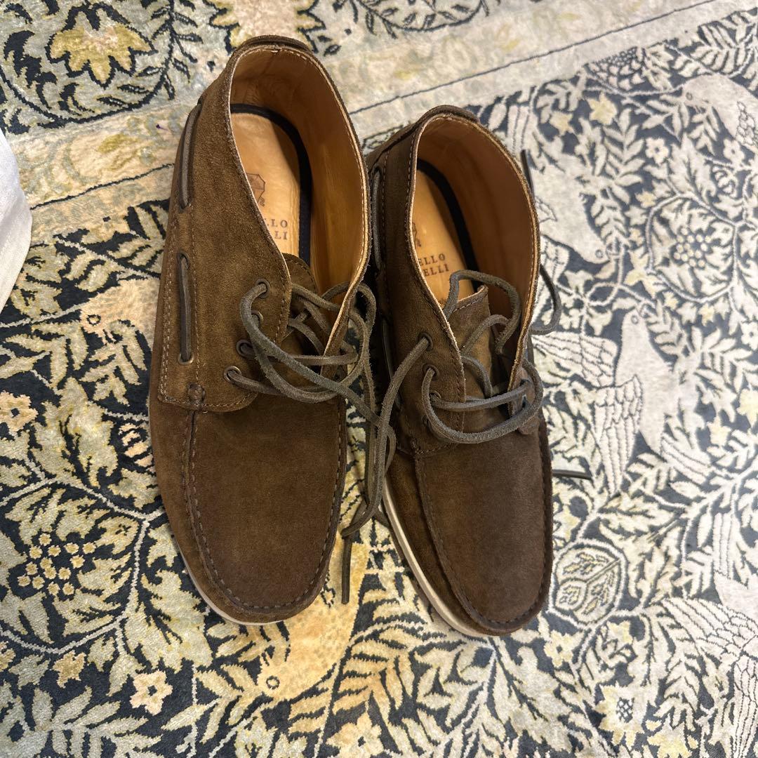 Brunello Cucinelli ブラウン デッキシューズ