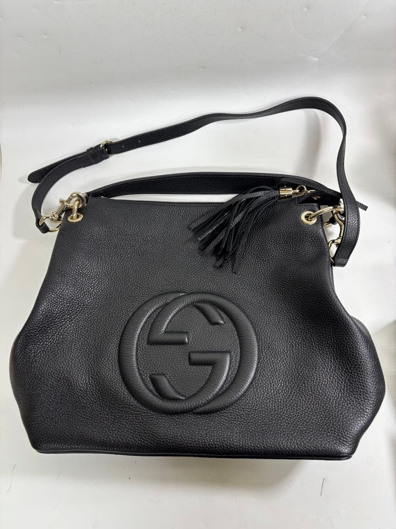 GUCCI グッチ ソーホー 2way ハンドバッグ インターロッキング G