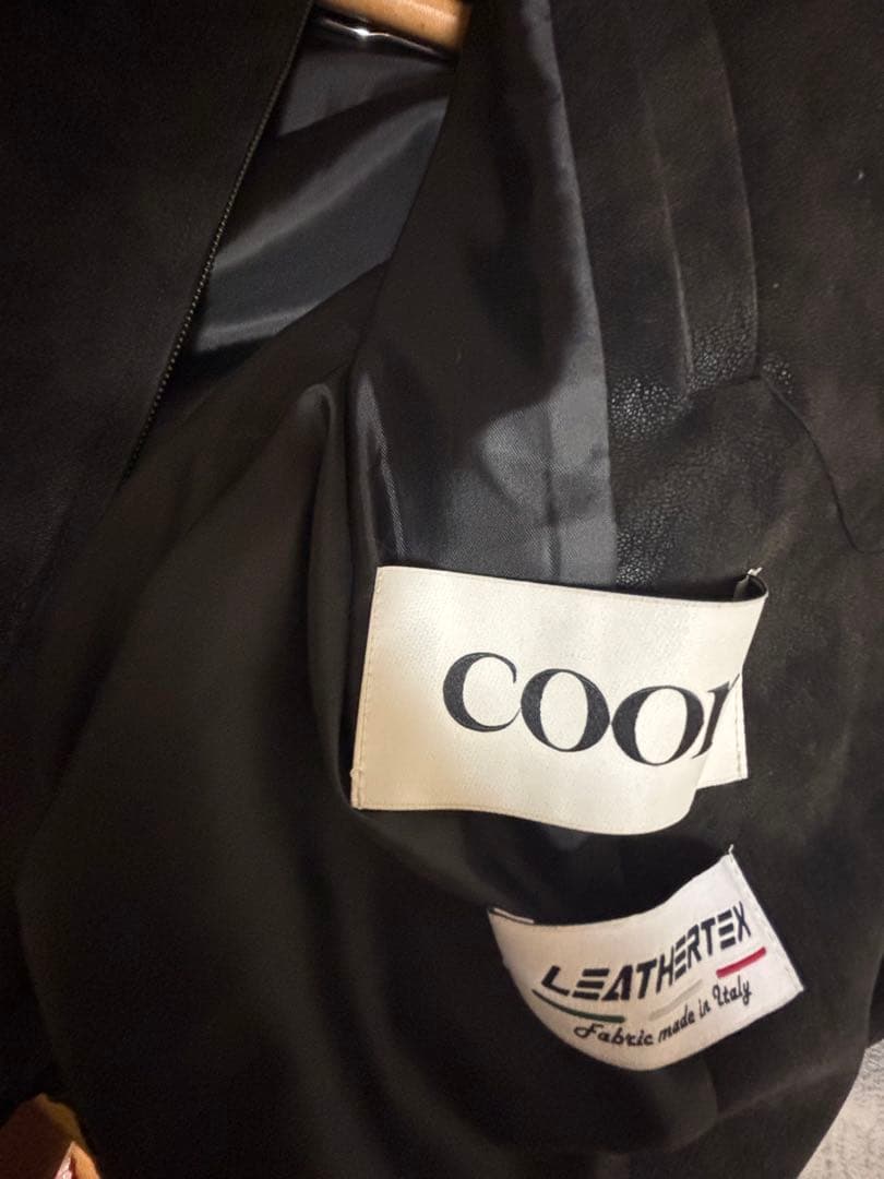 ジャケット・アウター COOR MIXED SUEDE PIPING JUMPER