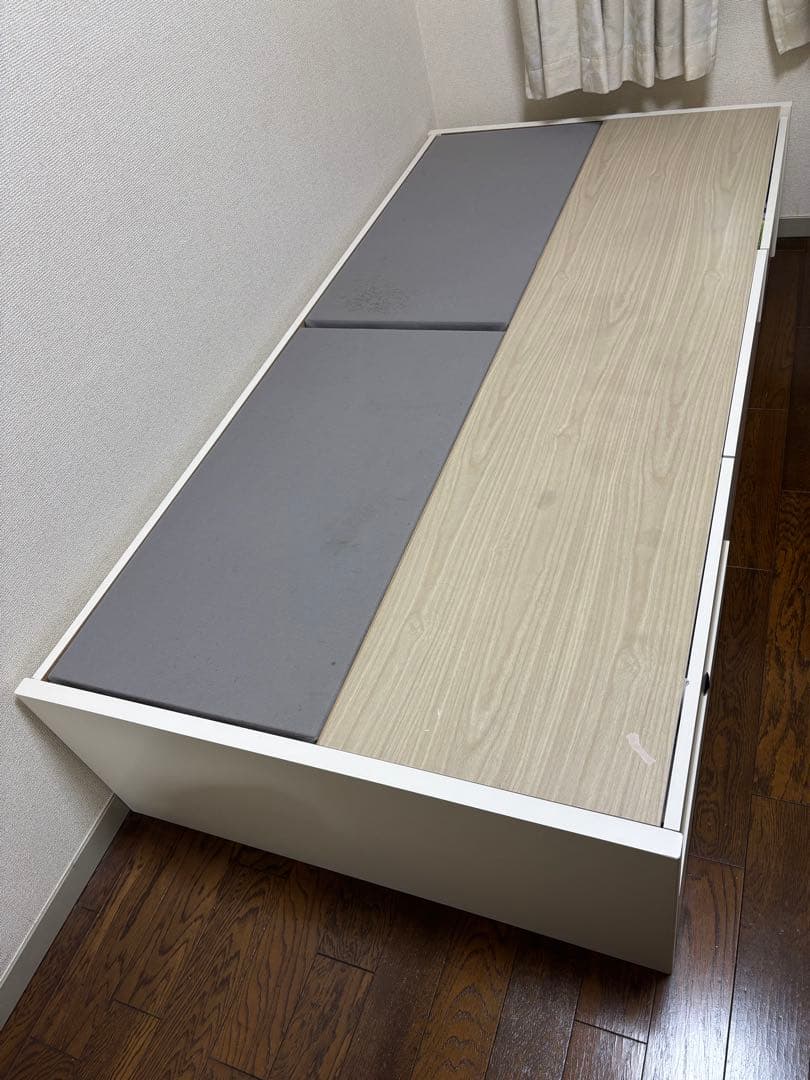 MAKIシングルベッドフレーム 引き出し付き