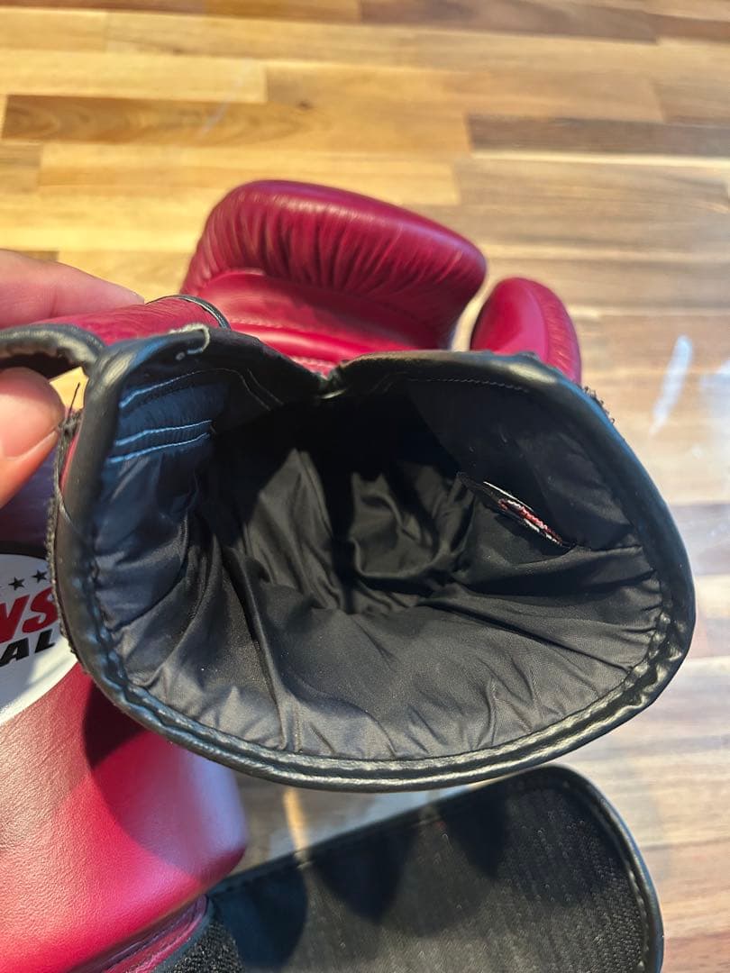 Twins ボクシンググローブ 本革製 レザーワインレッド 14oz 最終値下げ