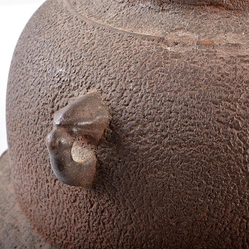 茶道具　釜師　和田美之助造　真形羽釜　共布共箱　M　R5551B