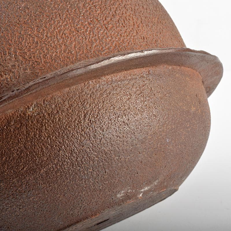 茶道具　釜師　和田美之助造　真形羽釜　共布共箱　M　R5551B