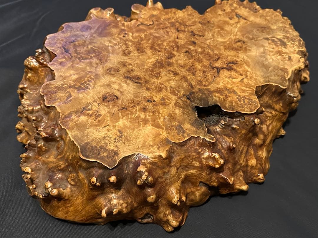 ☆天然木 花梨☆多瘤 一枚板☆花台 華台 置き台 飾り板 敷板