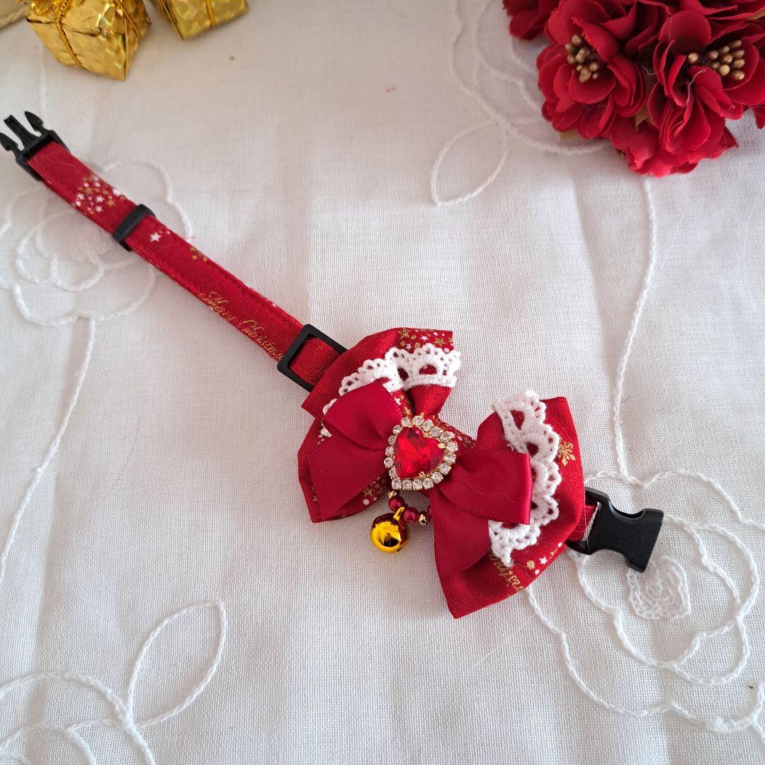 クリスマスシリーズ(イルミネーションツリー)わんちゃん猫ちゃん用首輪