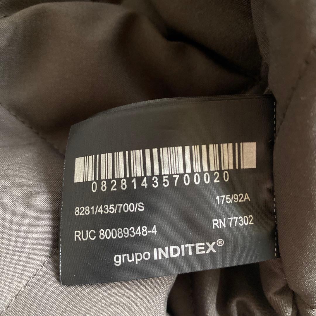 ZARA ボア襟付きレザージャケット S