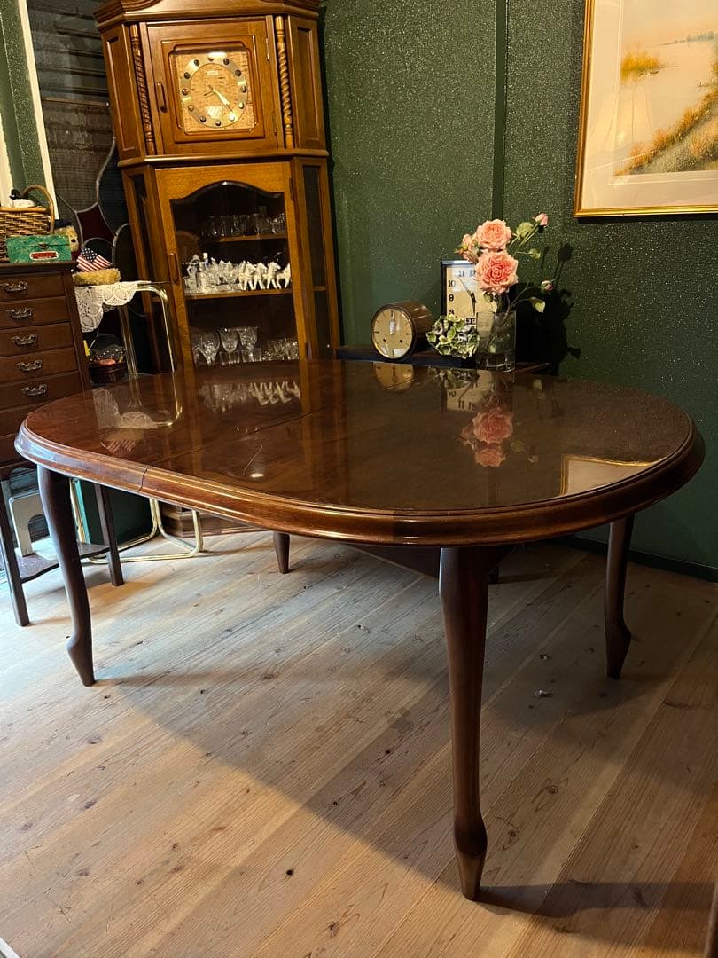 マルニ ベルサイユ ダイニングテーブル 6人用 伸縮 アンティーク インテリア