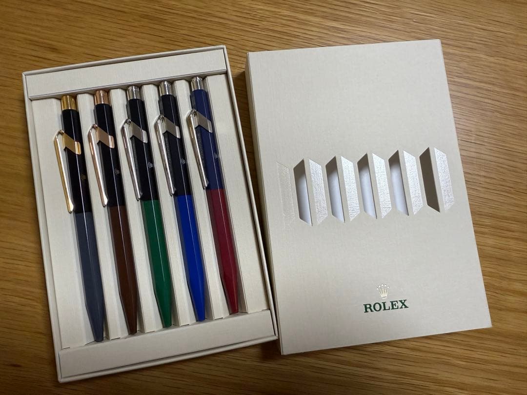 ROLEXロレックス 新品未使用カランダッシュ製ボールペン 5本セット