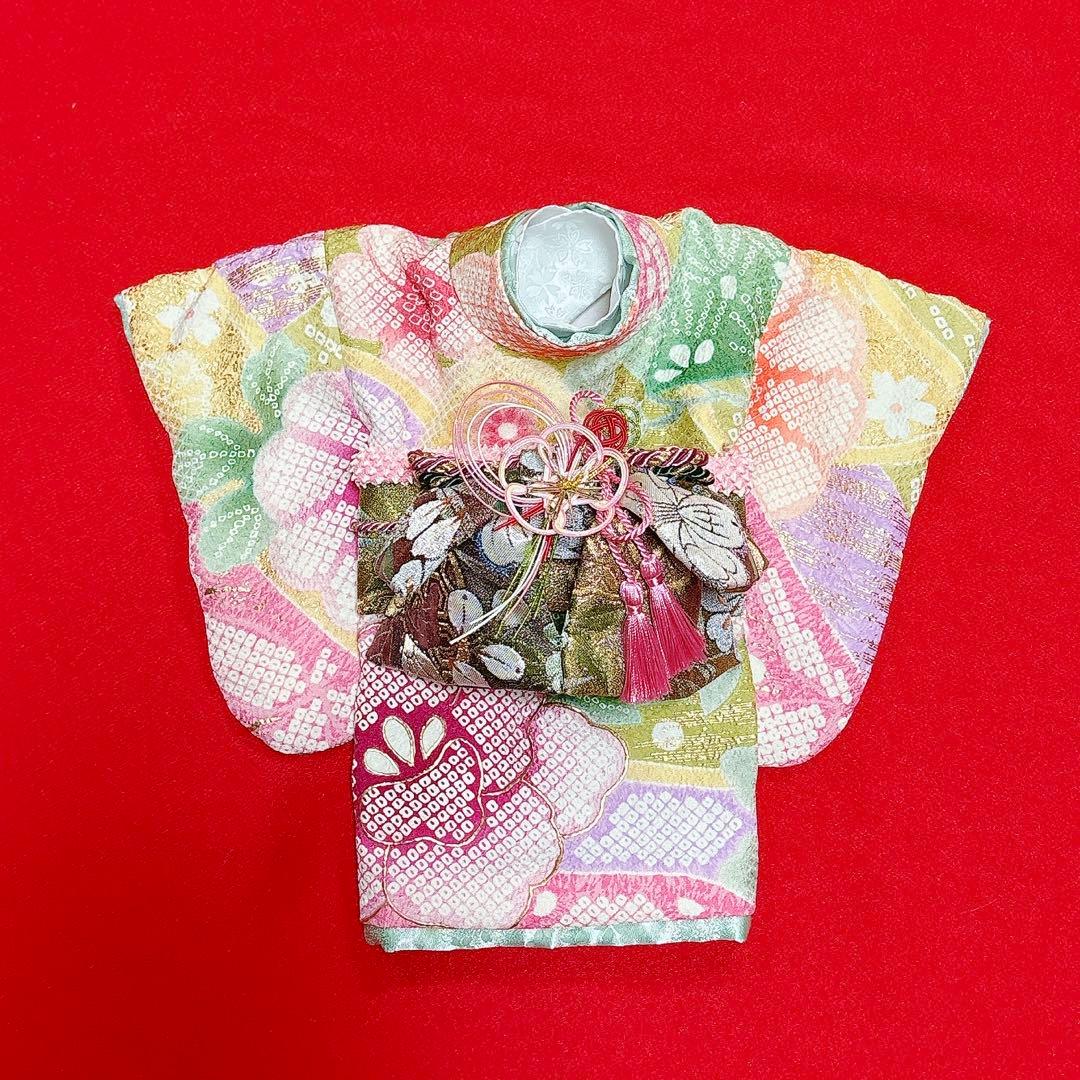 即納✨犬の着物✨犬用本格振袖着物 S パステル 正絹金彩入り