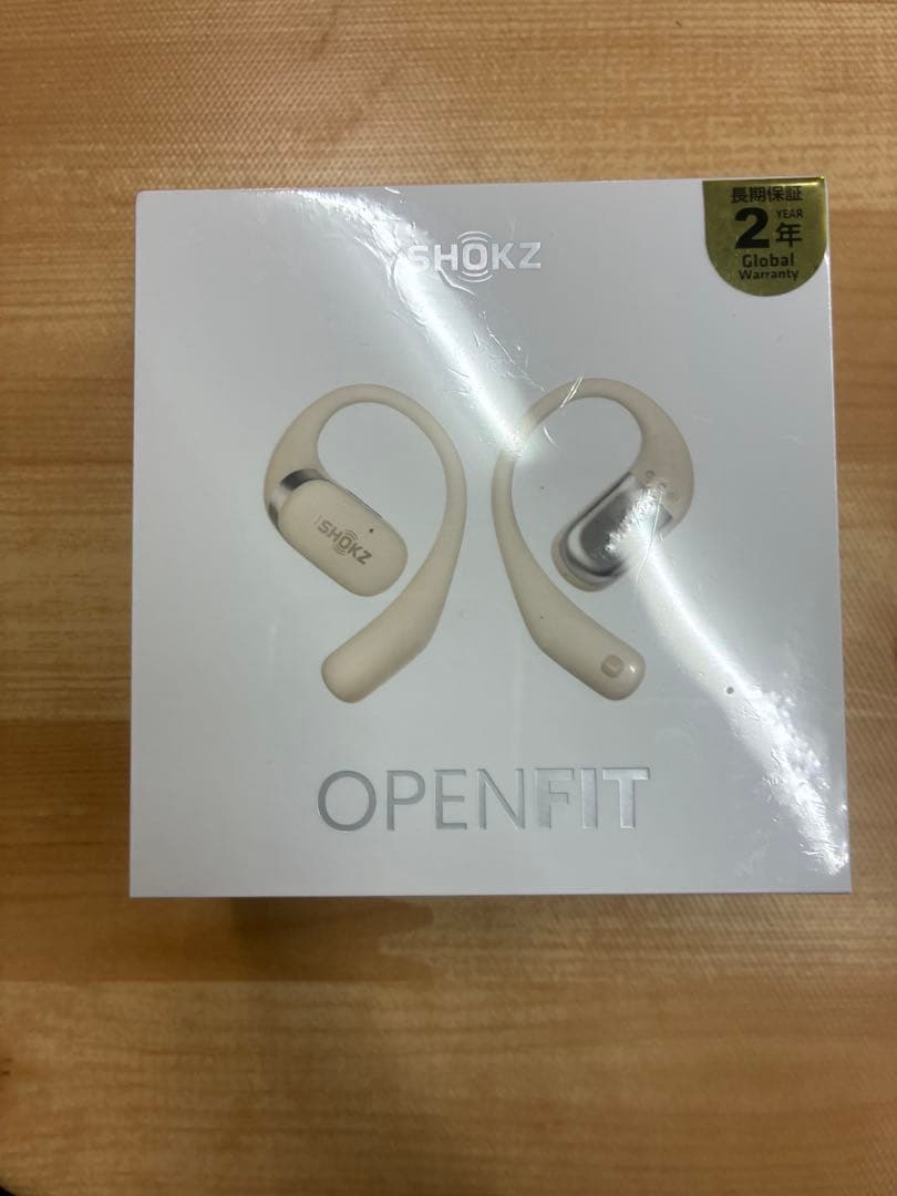 Shokz OpenFit オープンイヤー型ワイヤレスイヤホン ベージュ
