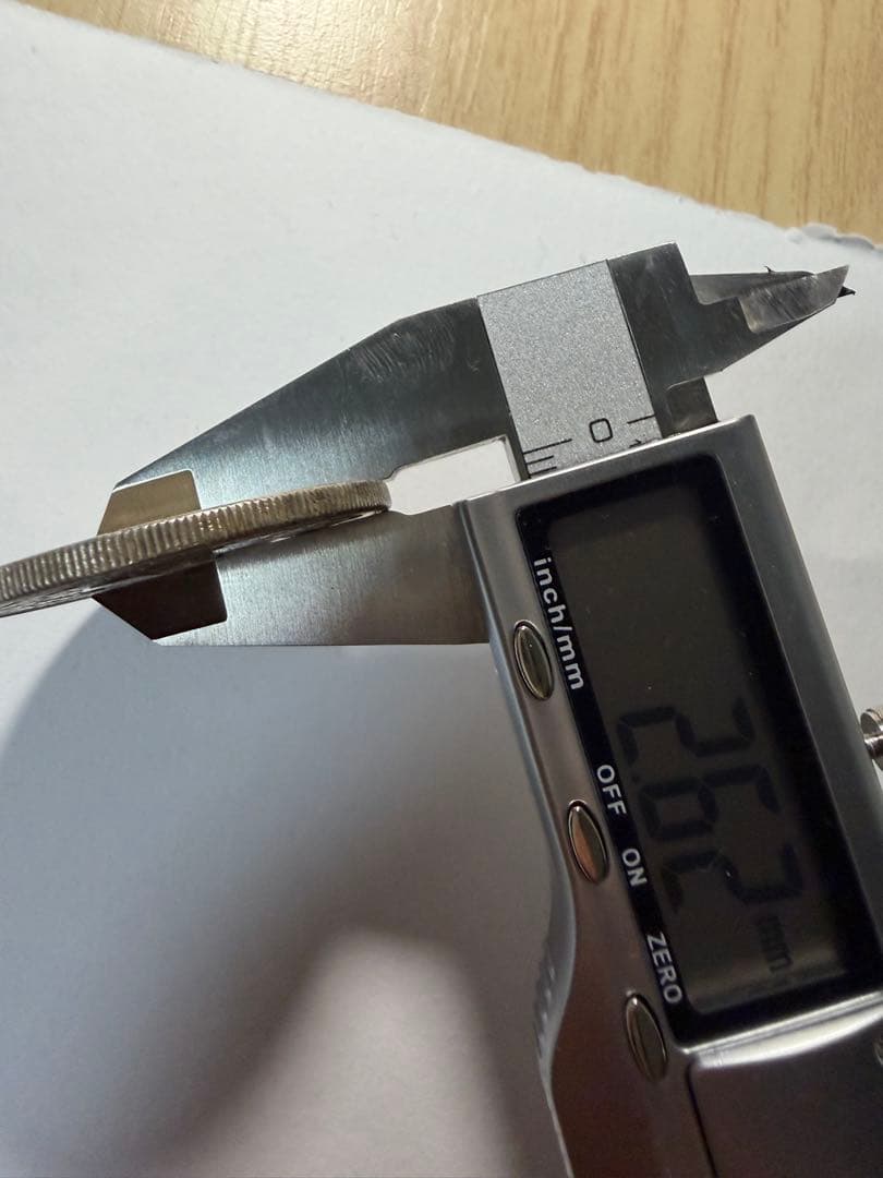 本物保証　一円銀貨明治28年　一圓銀貨　円銀