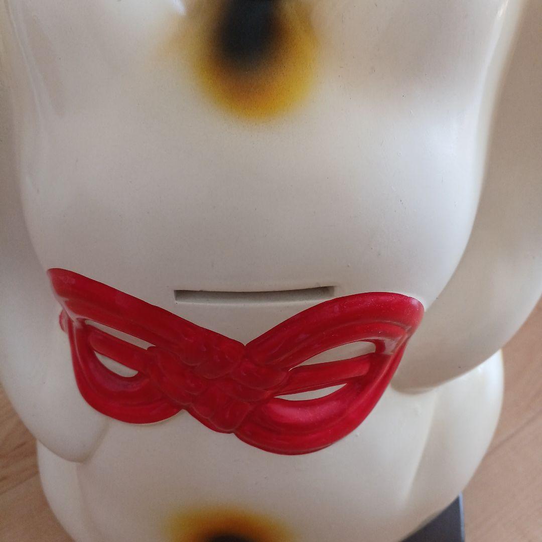 両手挙げ招き猫 アンティーク 昭和レトロ 置物