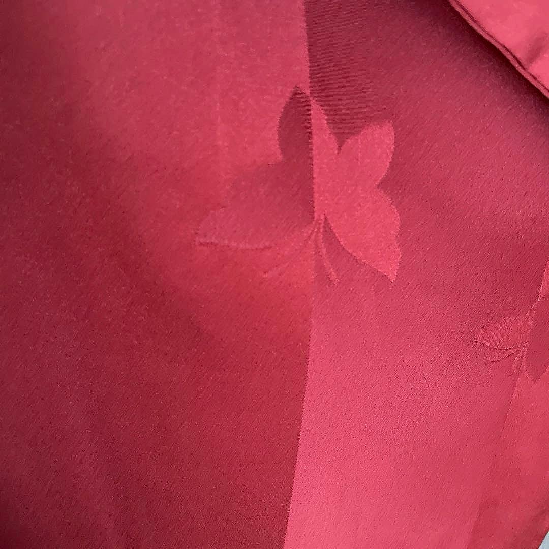 振袖フルセット　手染め無地　成人式振袖　振袖　裄丈68 ➕サイズ　赤系