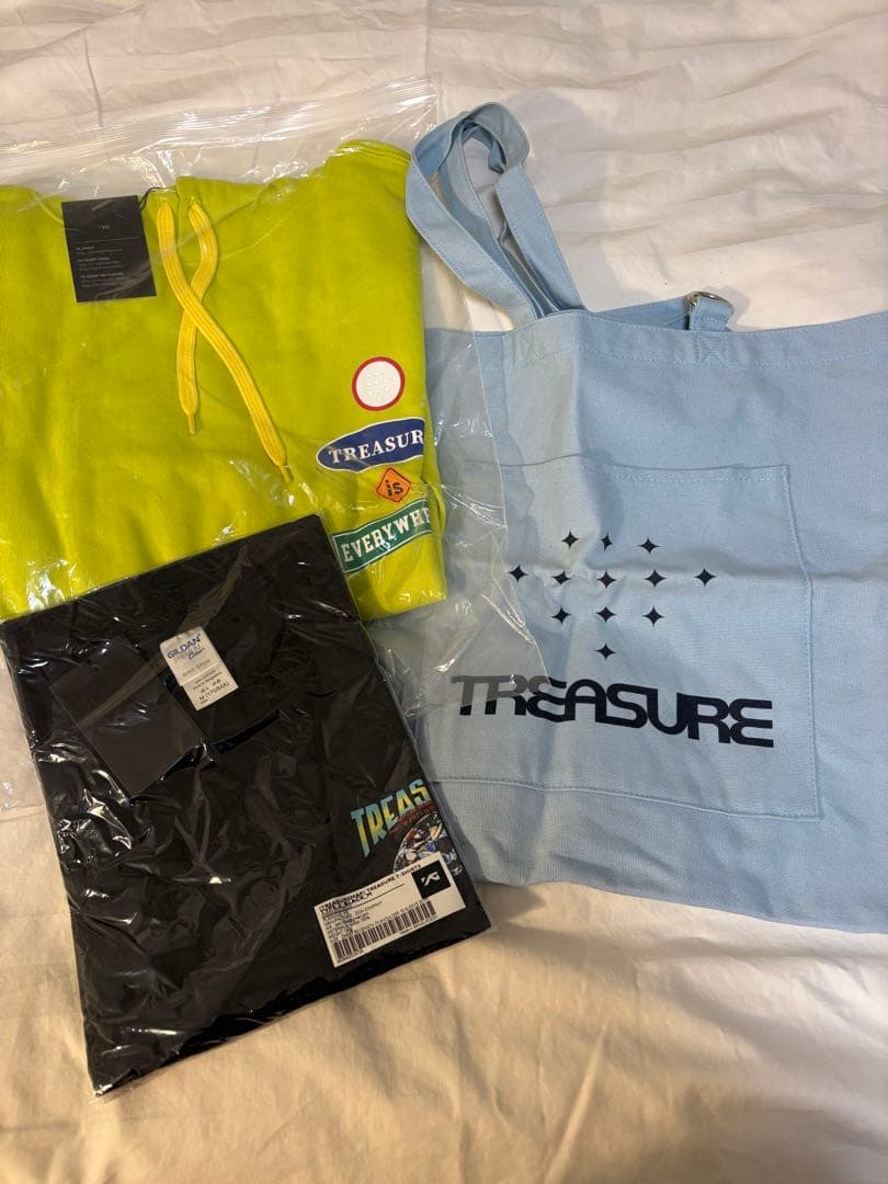 TREASURE 初期パーカー・Tシャツ・トートバッグセット