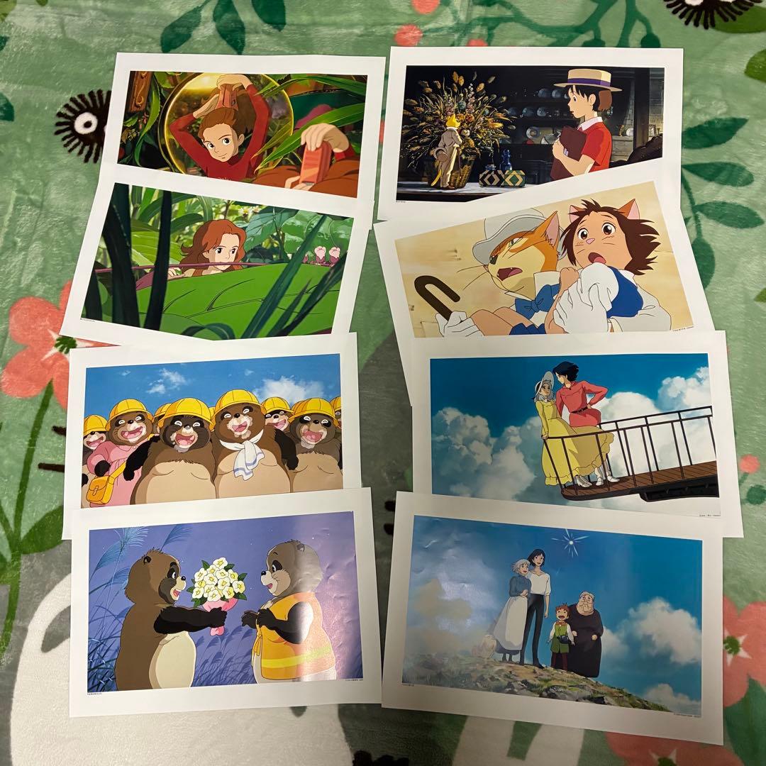 ジブリポスター柄違い、16タイトル各2枚合計32枚セット