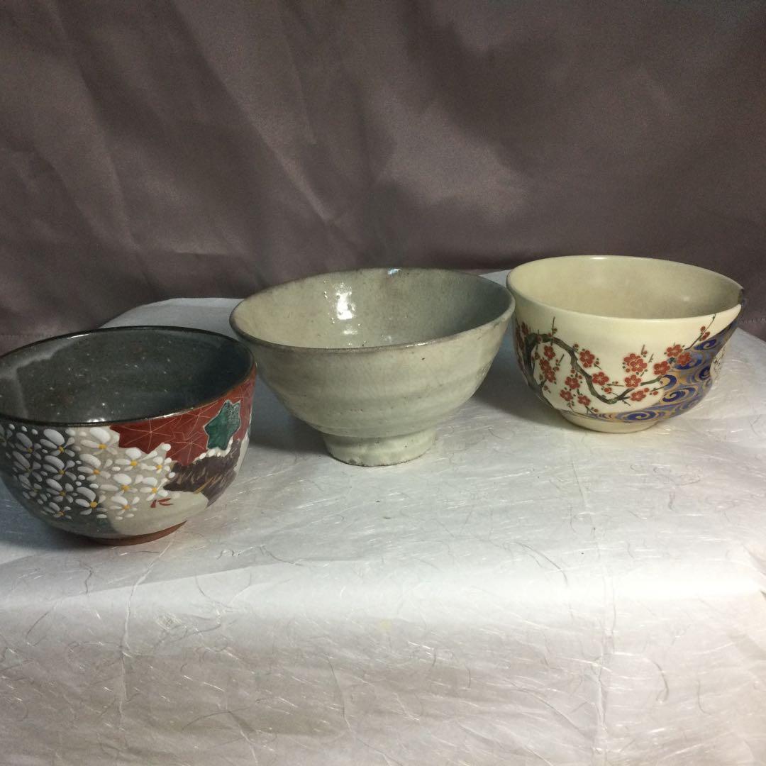 NO505…３点お茶碗です詳しくありません宜しくお願いします。